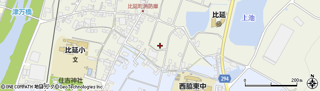 兵庫県西脇市比延町周辺の地図