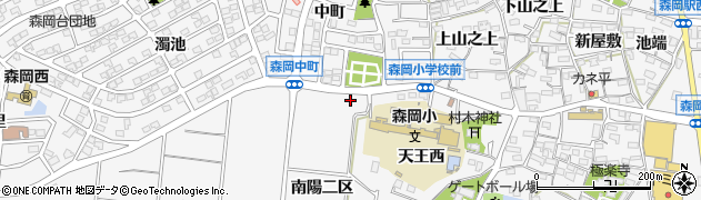 愛知県東浦町（知多郡）森岡（上小林）周辺の地図