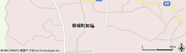 広島県庄原市東城町加谷周辺の地図