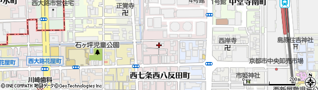 京都府京都市下京区西七条西八反田町周辺の地図