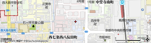 京都府京都市下京区西七条東八反田町周辺の地図