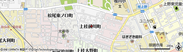 京都府京都市西京区上桂前川町周辺の地図