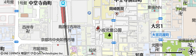 京都市公設民営老人福祉施設島原老人デイサービスセンター周辺の地図