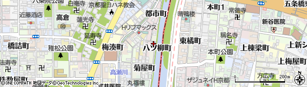 京都府京都市下京区八ツ柳町周辺の地図