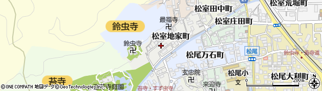 京都府京都市西京区松室地家町周辺の地図