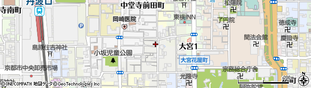 京都府京都市下京区裏片町204周辺の地図