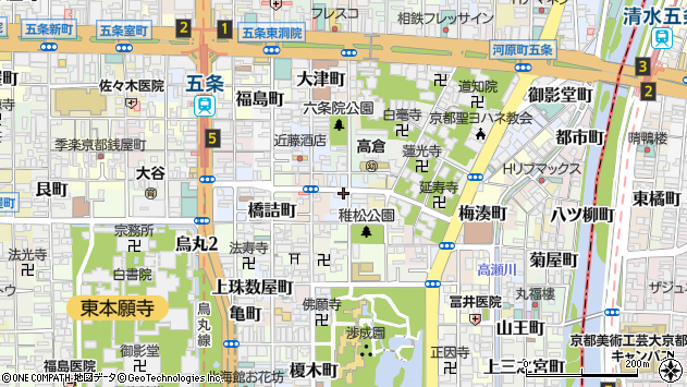〒600-8195 京都府京都市下京区升屋町の地図
