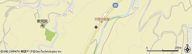 静岡県伊豆市大野611周辺の地図