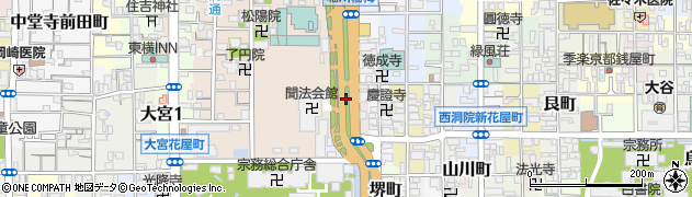 京都府京都市下京区元日町周辺の地図