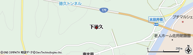 兵庫県佐用郡佐用町下徳久周辺の地図