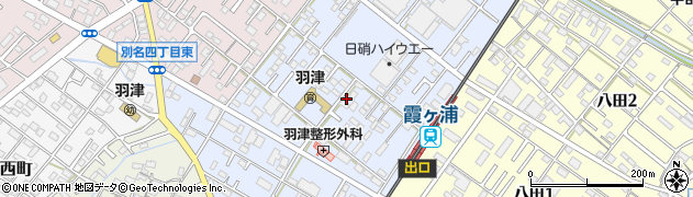 三重県四日市市羽津中周辺の地図