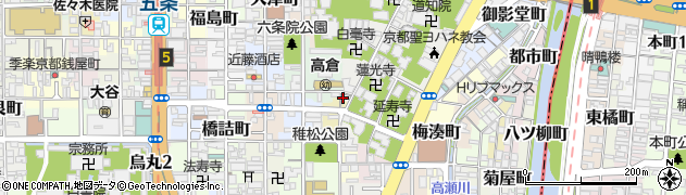 京都府京都市下京区栄町520周辺の地図