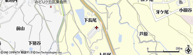 京都府亀岡市篠町篠（下長尾）周辺の地図