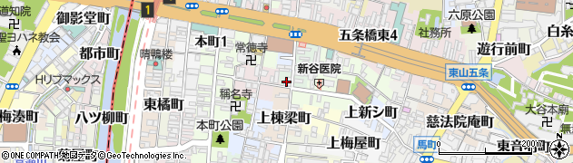 おそうじ本舗京都駅前店周辺の地図