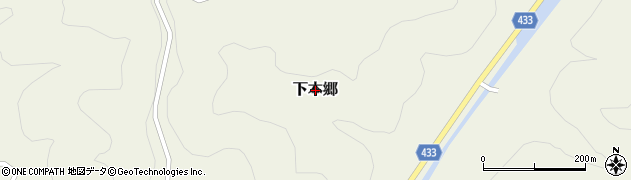 兵庫県佐用町（佐用郡）下本郷周辺の地図