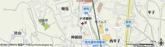 愛知県東海市加木屋町仲新田48周辺の地図