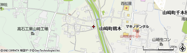 兵庫県宍粟市山崎町鶴木周辺の地図