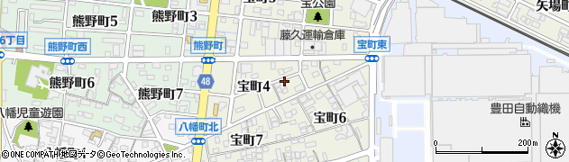 愛知県刈谷市宝町周辺の地図