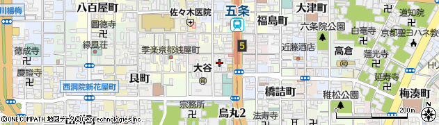 京都府京都市下京区下諏訪町362周辺の地図