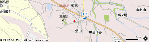 京都府亀岡市篠町王子堂山周辺の地図