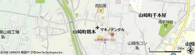 兵庫県宍粟市山崎町鶴木59周辺の地図
