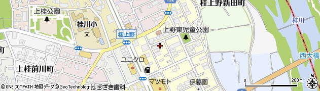 京都府京都市西京区桂上野東町周辺の地図