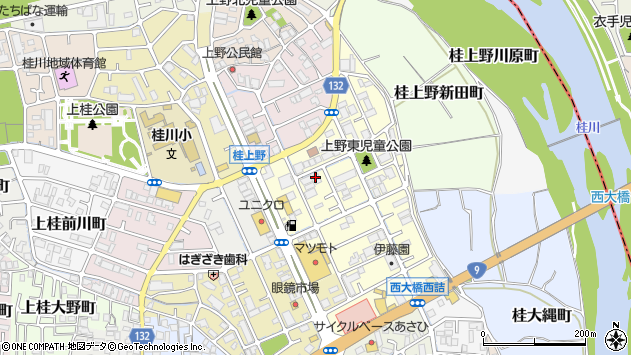 〒615-8003 京都府京都市西京区桂上野東町の地図