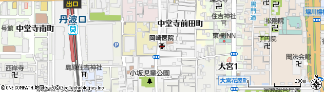 京都府京都市下京区中堂寺前田町8周辺の地図