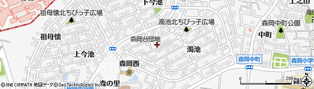 愛知県知多郡東浦町森岡下今池5周辺の地図