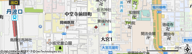 京都府京都市下京区丹波街道町周辺の地図