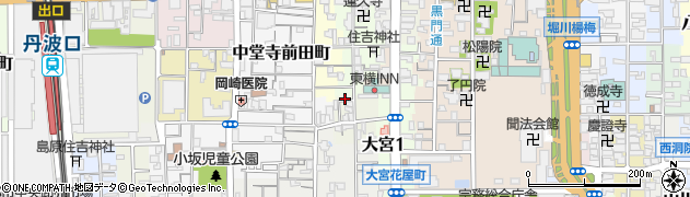 京都府京都市下京区丹波街道町周辺の地図