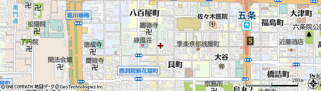 京都府京都市下京区上若宮町周辺の地図