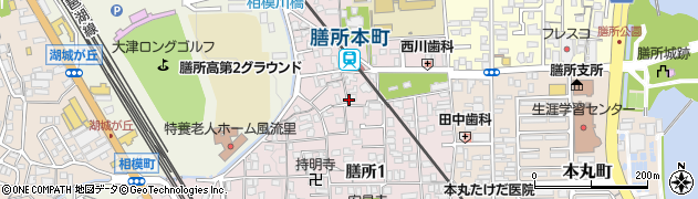 滋賀県大津市膳所周辺の地図
