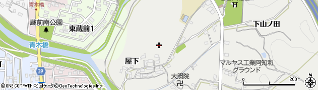 愛知県岡崎市西阿知和町周辺の地図