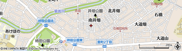 愛知県安城市里町（南井畑）周辺の地図