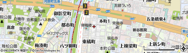 京都府京都市東山区大阪町周辺の地図