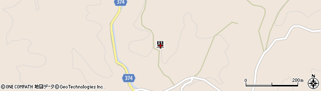 岡山県久米郡美咲町里周辺の地図