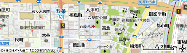 京都府京都市下京区塗師屋町112周辺の地図