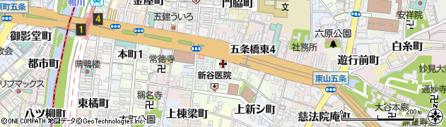 ホテル呉竹荘京都清水五条周辺の地図