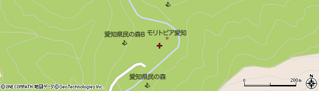 愛知県立　安城農林高校第二演習林宿舎周辺の地図