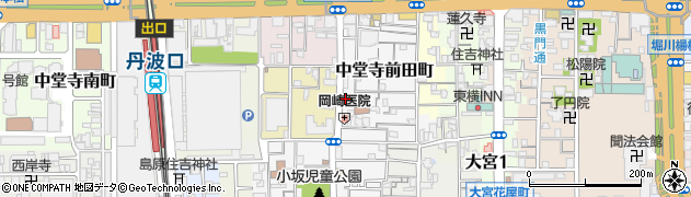 京都府京都市下京区中堂寺前田町9周辺の地図