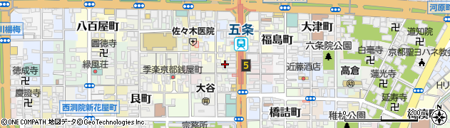 京都府京都市下京区下諏訪町周辺の地図