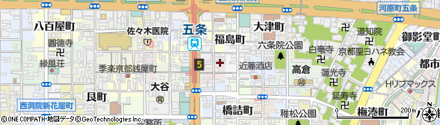 京都府京都市下京区下平野町477周辺の地図