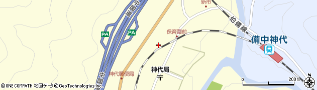 岡山県新見市神郷下神代4199周辺の地図