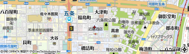 京都府京都市下京区塗師屋町113周辺の地図