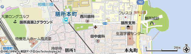 京都信用金庫膳所支店周辺の地図