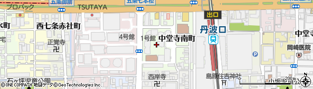 京都府京都市下京区中堂寺南町周辺の地図