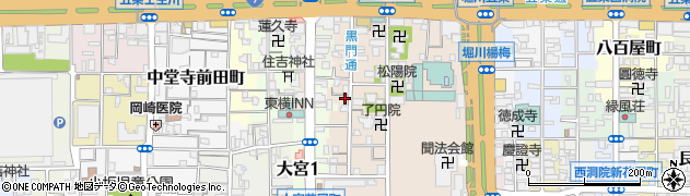 京都府京都市下京区柿本町604周辺の地図
