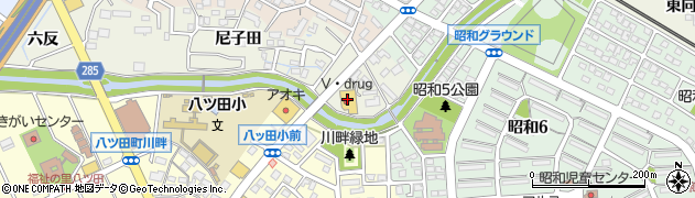 Ｖ・ｄｒｕｇ　牛田店周辺の地図