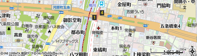 京都府京都市東山区上人町周辺の地図